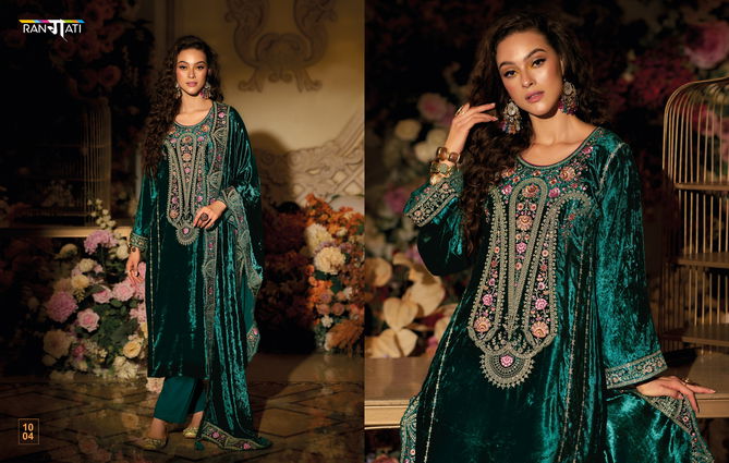 Velvet 36 Vol 2 By Rangati Embroidery Viscose Velvet Salwar Kameez Wholesale Shop In Surat